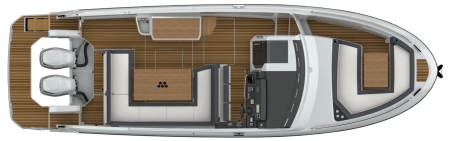 Forward settee layout
