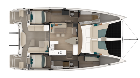 3 Cabins, owner's suite, smartroom flexibility