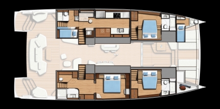 3 Cabin (plus crew) with XL Owner's CabinGalley Down